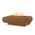 The Outdoor Plus 84 Rectangular La Jolla Fire Pit - Corten Steel - Plug & Play Electronic Ignition - Liquid Propane OPT-LAJCS84EKIT-LP